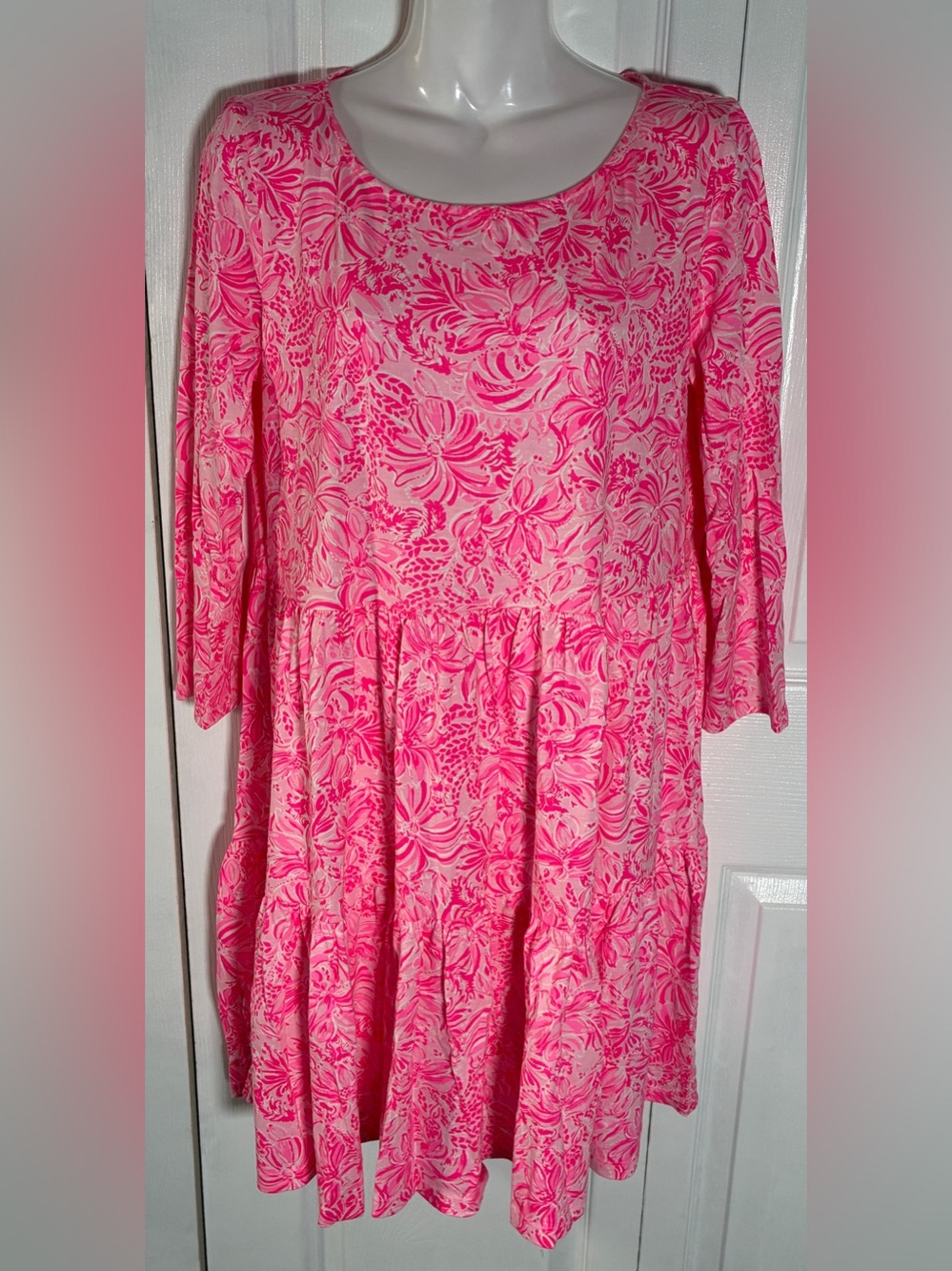 Lilly Pulitzer Geanna Swing Dress Pink Blossom Foxy Llama